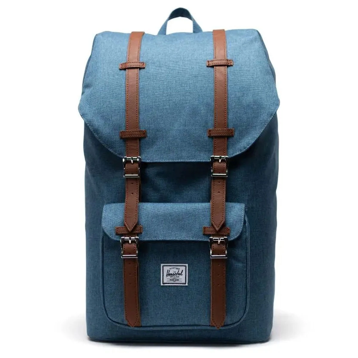 Herschel Supply Herschel Little America Backpack - Copen Blue Crosshatch 1 Herschel Supply Herschel Little America Backpack - Copen Blue Crosshatch