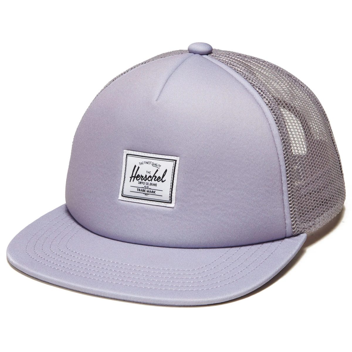 Herschel Supply Whaler Mesh Classic Logo Hat - Lavender Gray 1 Herschel Supply Whaler Mesh Classic Logo Hat - Lavender Gray