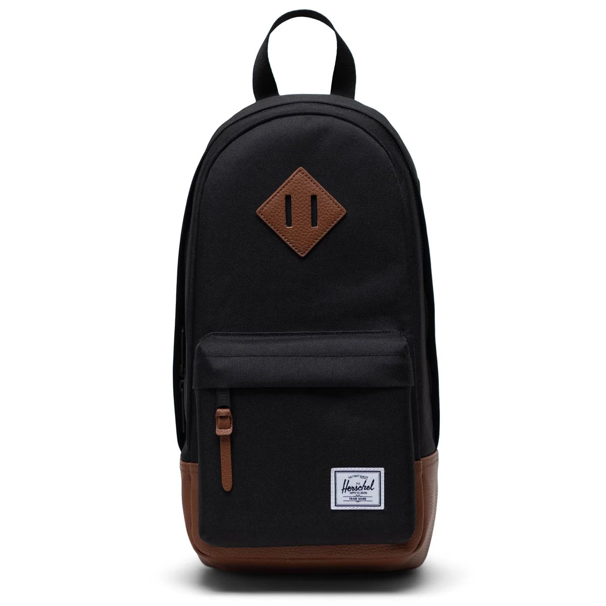 Herschel Supply Heritage Shoulder Bag - Black/Tan 1 Herschel Supply Heritage Shoulder Bag - Black/Tan