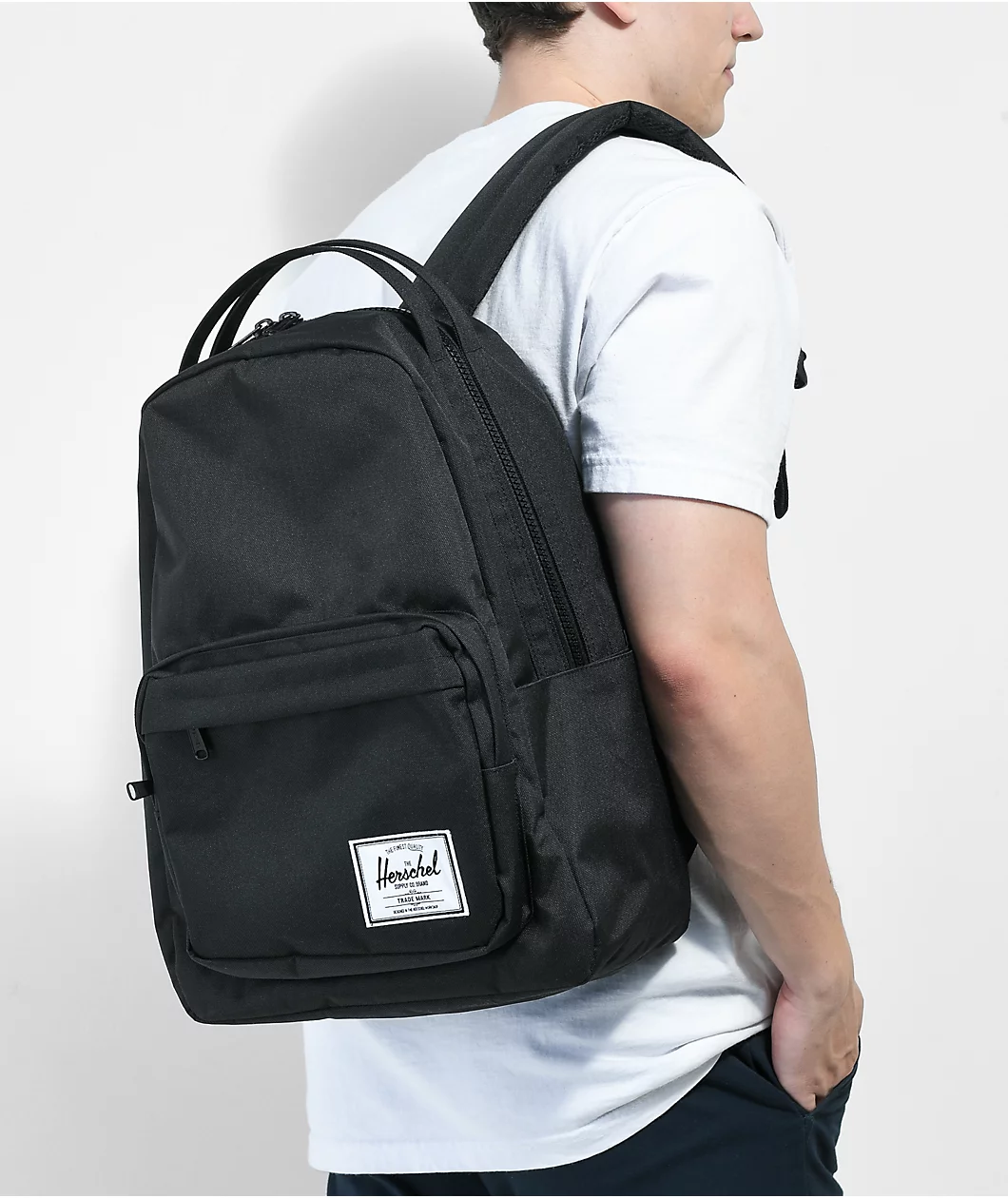 Herschel Supply Co. Miller Black Backpack 2 Herschel Supply Co. Miller Black Backpack - Image 2
