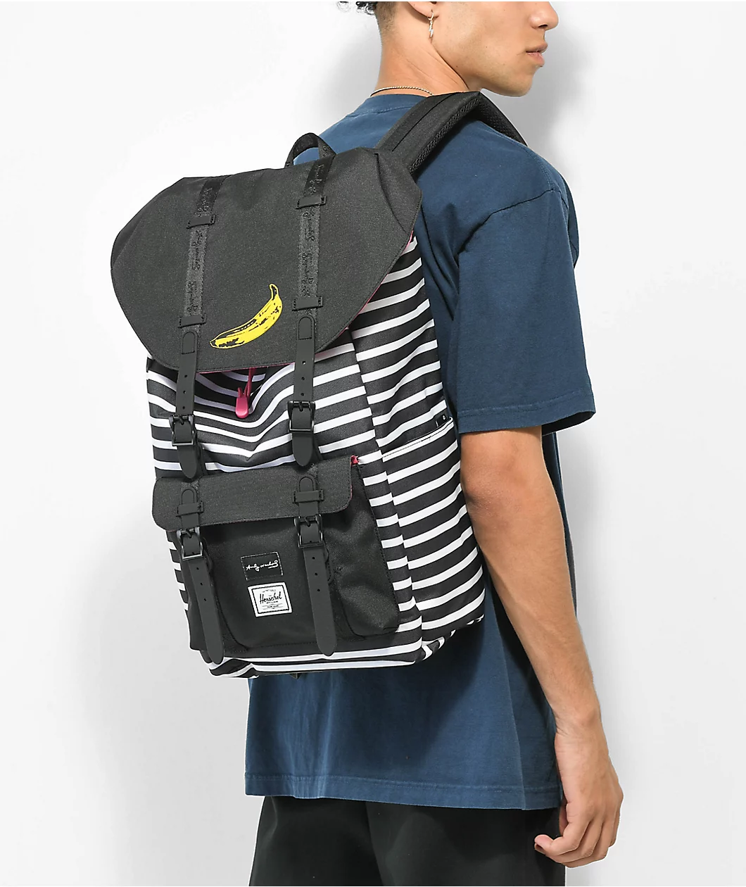 Herschel Supply Co. X Andy Warhol Banana Little America Backpack 2 Herschel Supply Co. X Andy Warhol Banana Little America Backpack - Image 2