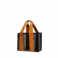 Wellington Cabana Tote Mini -Everyday Bags Sales Store STB1825 WELLINGTONCABANASMALL BLACK CARAMEL BACK QTR 1 scaled