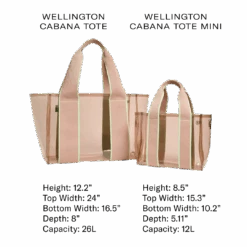Wellington Cabana Tote Mini -Everyday Bags Sales Store sizecomparison wellingtons 1 58f9ca14 7547 4beb aacb 5541bda80cb7